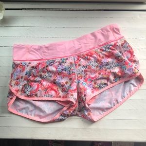 Lululemon speed shorts floral print